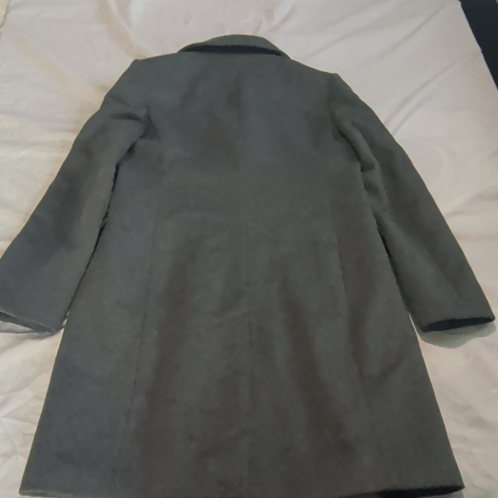 Sam Edelman Women's Gray Wool Blend Overcoat Button Closure Pockets Size 8 - Picture 6 of 6